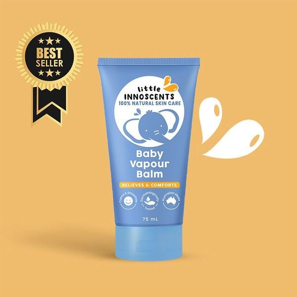 nhathuocvietnhat.vn-Dầu bôi ấm ngực Organic Little Innoscents của Úc, cho trẻ từ 0 tháng, giúp chống cảm cho bé yêu Sơ sinh 0m+ sức đề kháng yếu