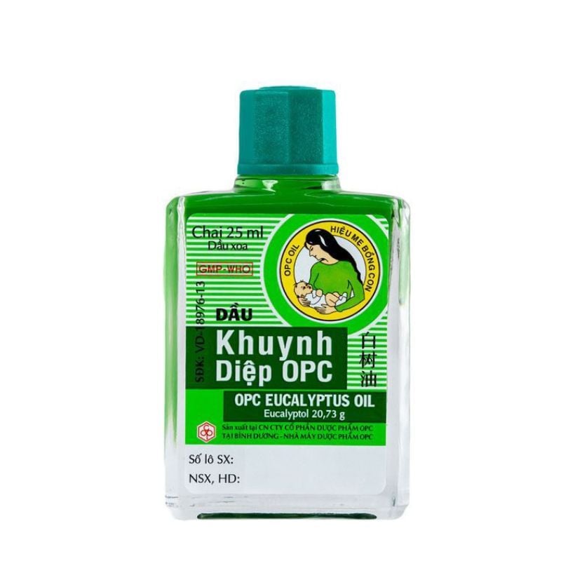 Dầu Khuynh Diệp OPC hỗ trợ cảm cúm, sổ mũi, nghẹt mũi (25ml)