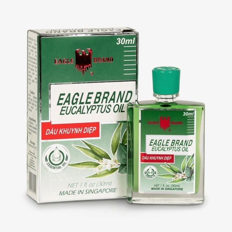 Dầu khuynh diệp Con Ó Singapore Eagle Brand Eucalyptus Oil, nhập khẩu chính hãng 30ml