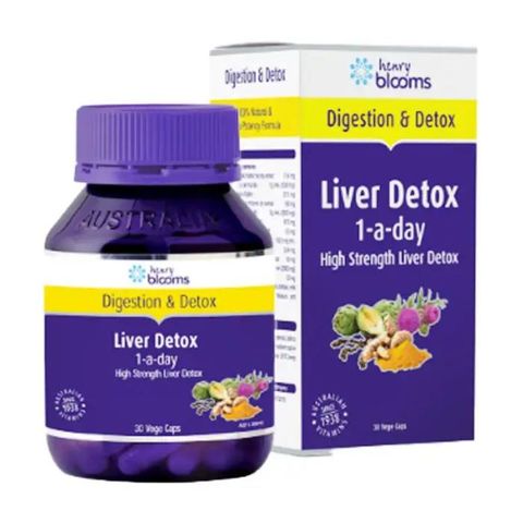 Viên uống Liver Detox 1-A-Day Henry Blooms giải độc gan, bảo vệ gan, giúp tăng cường chức năng gan (hộp 30 viên)