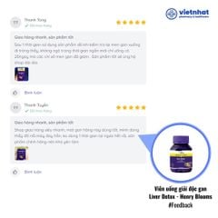 Viên uống Liver Detox 1-A-Day Henry Blooms giải độc gan, bảo vệ gan, giúp tăng cường chức năng gan (hộp 30 viên)