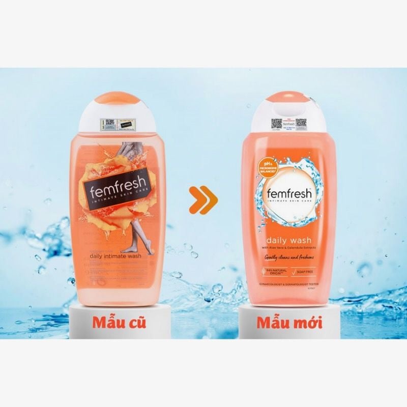 Dung dịch vệ sinh phụ nữ khử mùi Femfresh Daily Intimate Wash 250ml, nhập khẩu chính hãng