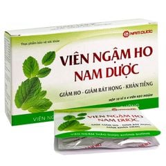 Viên Ngậm Ho Nam Dược, viên ngậm thảo dược không đường, giảm ho, long đàm