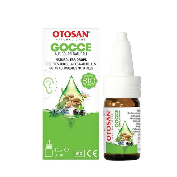 Dung dịch nhỏ tai Otosan Ear Drops giúp kháng khuẩn, chống viêm và giảm đau tai, lọ 10ml