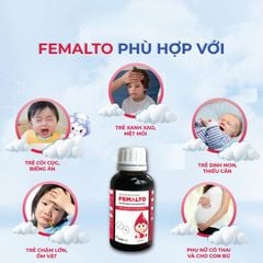 Femalto sắt nhỏ giọt cho bé - Giải pháp bổ sung sắt hiệu quả, an toàn cho bé từ 0 tháng tuổi (chai 15ml)