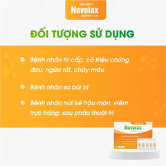 Viên đặt trĩ Novolax Hemorr Suppo – Dịu cơn đau, giảm ngứa rát sau 2 phút