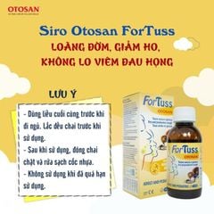Siro ho ForTuss - Giảm ho khan, ho có đờm đặc, an toàn và hiệu quả cho trẻ từ 1 tuổi, chai 150ml