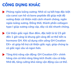 GH Creation EX+, Viên uống hỗ trợ tăng chiều cao chính hãng của Nhật, hộp 270 viên