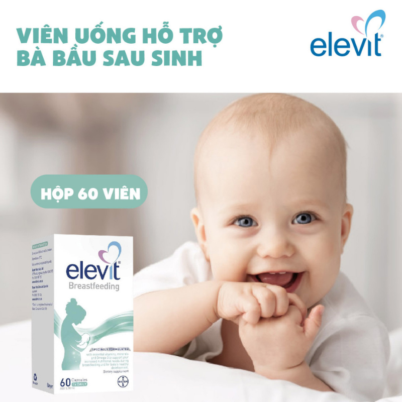 Elevit Breastfeeding – Elevit sau khi sinh và cho con bú, Hộp 30 viên