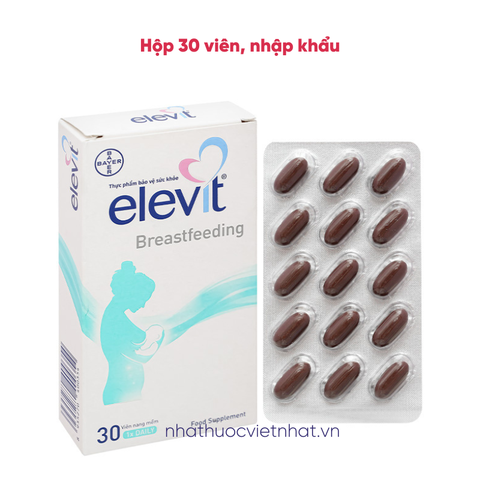 Elevit Breastfeeding – Elevit sau khi sinh và cho con bú, Hộp 30-60 viên