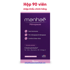 Viên uống cân bằng nội tiết Manhae Menopause Nutrisante, nhập khẩu chính hãng từ Pháp