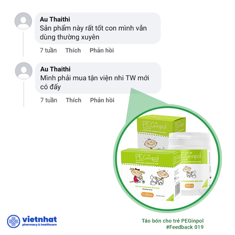 Bột nhuận tràng PEGinpol Buona - Giải Pháp Hiệu Quả Cho Trẻ Bị Táo Bón, nhập khẩu từ Ý