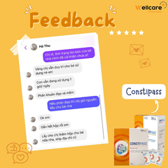 Bột nhuận tràng Constipass Wellcare điều trị táo bón (20 gói)