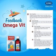 Siro Omega Vit, bổ sung Omega 3 (DHA và EPA) hỗ trợ phát triển não bộ và thị lực cho trẻ