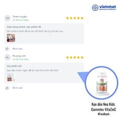Kẹo dẻo Neo Kids Gummies VitaZinC Bổ Sung Kẽm Hữu Cơ  Và Vitamin Cho Bé Khoẻ Mạnh Toàn Diện, Lọ 60 Viên