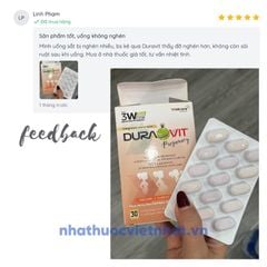 Duravit Pregnancy, bổ sung vitamin tổng hợp cho phụ nữ trước và trong thai kỳ, hộp 30 viên