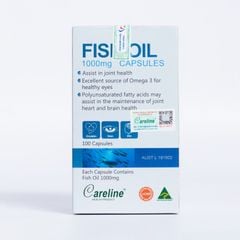 Viên uống dầu cá hồi đại dương Úc Careline Fish Oil 1000mg