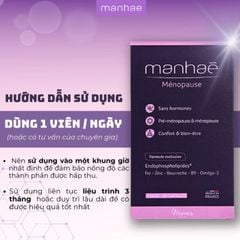 Viên uống cân bằng nội tiết Manhae Menopause Nutrisante, nhập khẩu chính hãng từ Pháp
