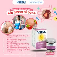 Men vi sinh Optibac Pregnancy - Giải pháp bổ sung lợi khuẩn cho phụ nữ mang thai và cho con bú, hộp 30 viên