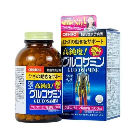Viên uống bổ xương khớp Glucosamine Orihiro của Nhật - nhập khẩu chính hãng, hộp 900 viên