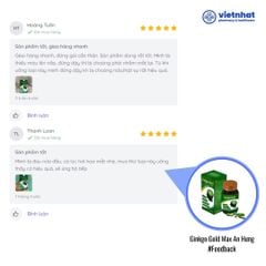 Viên uống Ginkgo Gold Max An Hưng giúp cải thiện trí nhớ, tăng tuần hoàn não, hộp 30 viên
