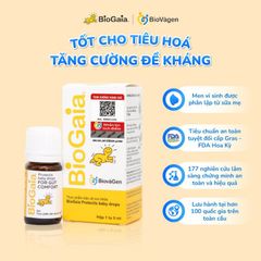 Men vi sinh Biogaia, men vi sinh từ sữa mẹ, bổ sung lợi khuẩn cho bé, nhập khẩu chính hãng, lọ 5ml
