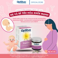 Men vi sinh Optibac Pregnancy - Giải pháp bổ sung lợi khuẩn cho phụ nữ mang thai và cho con bú, hộp 30 viên