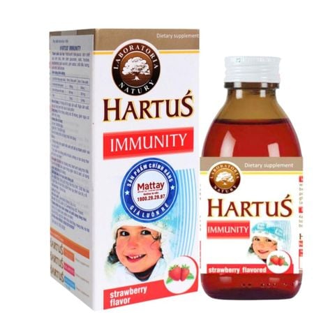 Hartus Immunity, hỗ trợ tăng cường sức đề kháng cho trẻ, chai 150ml