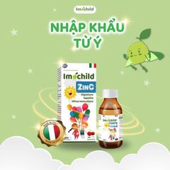 Imochild ZinC - Bổ sung kẽm, tăng cường sức đề kháng, cải thiện tiêu hoá ở trẻ (100ml)