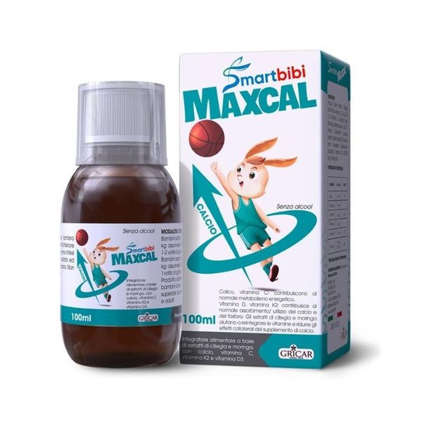 Canxi Smartbibi Maxcal, bổ sung kết hợp bộ 3 canxi vitamin d3 và k2 giúp tăng chiều cao, ngừa loãng xương cho bé, chai 100ml