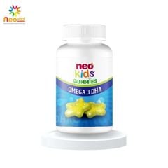 Kẹo dẻo Neo Kids Gummies Omega 3 DHA giúp bé thông minh, ghi nhớ tốt, lọ 60 viên