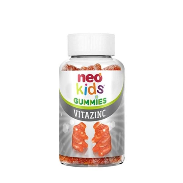 Kẹo dẻo Neo Kids Gummies VitaZinC Bổ Sung Kẽm Hữu Cơ  Và Vitamin Cho Bé Khoẻ Mạnh Toàn Diện, Lọ 60 Viên