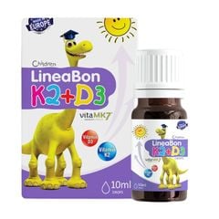 LineaBon D3K2, giúp hỗ trợ hấp thu canxi, phát triển xương và răng, 10ml
