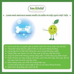Calunik Imochild - Bổ sung Canxi sinh học, Vitamin D3K2 và Magie giúp bé phát triển chiều cao tối ưu, chai 125ml