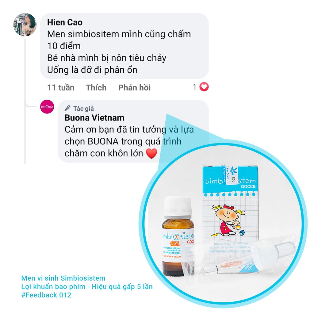 Men vi sinh nhỏ giọt Simbiosistem gocce, cải thiện hệ tiêu hoá trẻ nhỏ