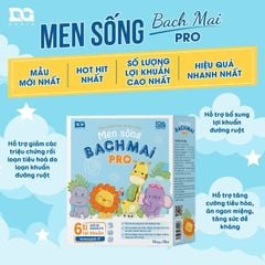 Men Sống Bạch Mai Pro 6 Tỷ Lợi Khuẩn - Giải Pháp Số 1 Cho Bé  Biếng Ăn, Rối Loạn Tiêu Hoá, Hộp 15 ống 10ml
