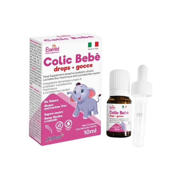Men vi sinh Colic BeBè - Hỗ trợ cải thiện hệ vi sinh đường ruột, rối loạn tiêu hoá ở trẻ, nhập khẩu từ Châu Âu