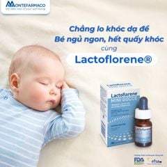 Men vi sinh Lactoflorene mini gocce,chứa lợi khuẩn sống BB-12, cải thiện bất dung nạp lactose, khóc dạ đề và tiêu chảy ở trẻ sơ sinh