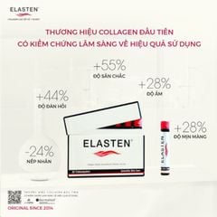 Collagen thuỷ phân Elasten làm đẹp và trẻ hoá làn da số 1 của Đức, hộp 28 ống uống 28 ngày