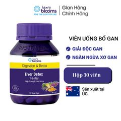 Viên uống Liver Detox 1-A-Day Henry Blooms giải độc gan, bảo vệ gan, giúp tăng cường chức năng gan (hộp 30 viên)