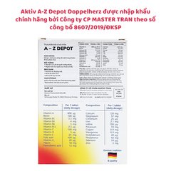 Viên uống Aktiv A-Z Depot Doppelherz bổ sung vitamin và khoáng chất (30 viên)