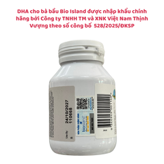 Viên uống bổ sung DHA cho bà bầu Bio Island của Úc, hộp 60 viên