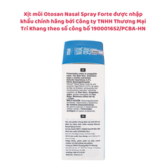 Xịt mũi người lớn Otosan Nasal Spray Forte giúp hết tắc nghẹt mũi, sổ mũi