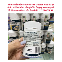 Tinh Chất Hàu Goodhealth Oyster Plus - Bí quyết Tăng Cường Sinh Lý Nam Hiệu Quả, Hộp 60 Viên (Nhập khẩu chính hãng)