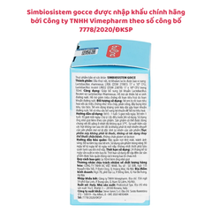 Men vi sinh nhỏ giọt Simbiosistem gocce, cải thiện hệ tiêu hoá trẻ nhỏ