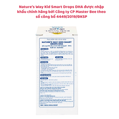 Nature’s Way Kids Smart Drop 20ml – Bổ sung DHA dạng giọt cho bé thông minh, mắt sáng