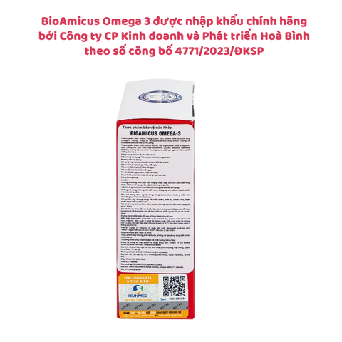 BioAmicus Omega 3 - DHA nhỏ giọt cho trẻ sơ sinh, không tanh, vị ngon, nhập khẩu Canada