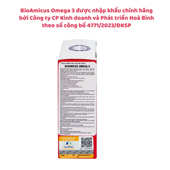 BioAmicus Omega 3 - DHA nhỏ giọt cho trẻ sơ sinh, không tanh, vị ngon, nhập khẩu Canada