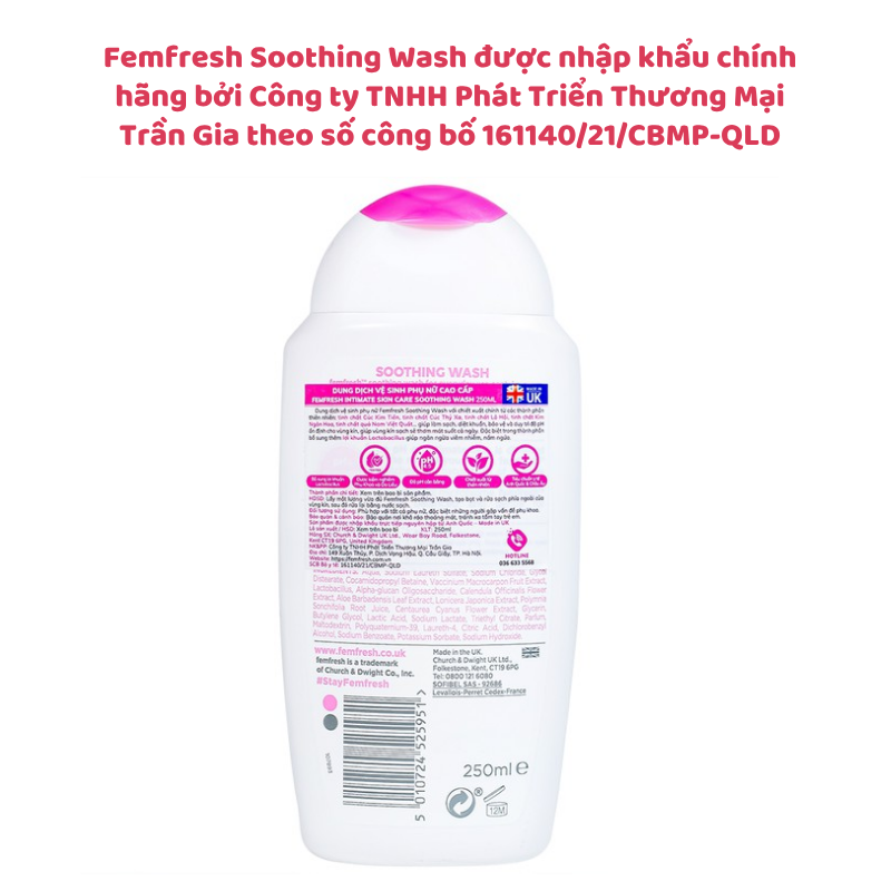 Dung Dịch Vệ Sinh Femfresh Màu Hồng - Làm Sạch Sâu, Khử Mùi Vượt Trội, An Toàn Cho Mọi Làn Da (250ml)
