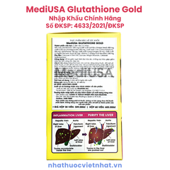 Viên Uống Trắng da MediUSA Glutathione Gold - Bí Quyết Cho Làn Da Trắng Sáng, Rạng Ngời